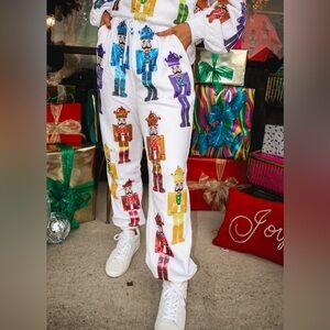 Queen of Sparkles Size M Nutcracker Joggers